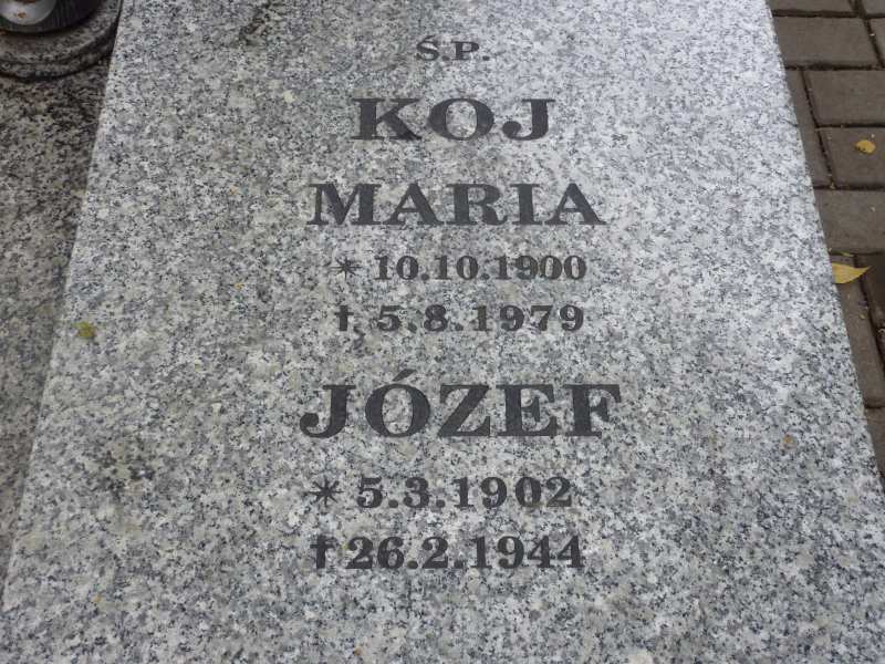 Józef Koj 1902 Katowice - Grobonet - Wyszukiwarka osób pochowanych