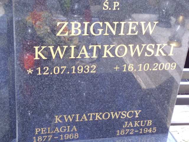 Jakub Kwiatkowski 1872 Katowice - Grobonet - Wyszukiwarka osób pochowanych