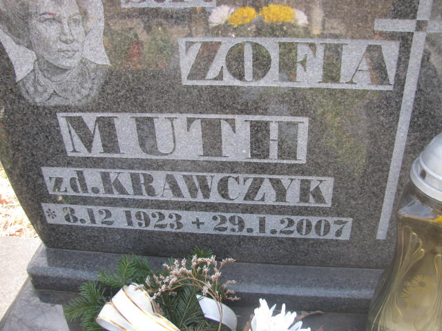Zofia Muth 1923 Katowice - Grobonet - Wyszukiwarka osób pochowanych
