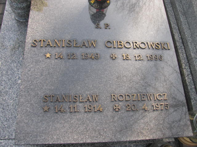 Stanisław Ciborowski 1949 Katowice - Grobonet - Wyszukiwarka osób pochowanych