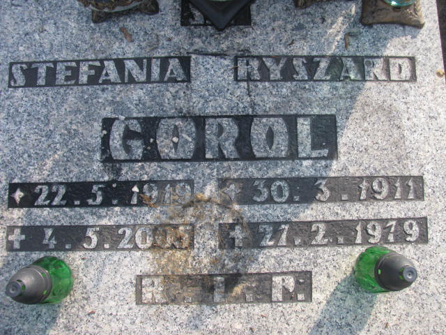 Stefania Gorol 1919 Katowice - Grobonet - Wyszukiwarka osób pochowanych