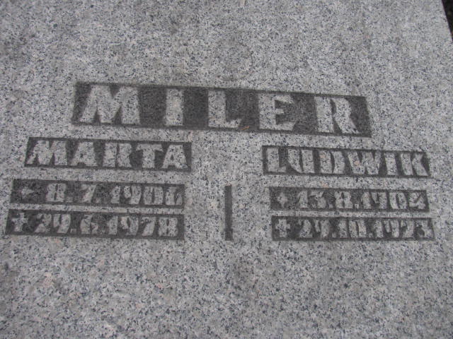 Marta Miler 1906 Katowice - Grobonet - Wyszukiwarka osób pochowanych