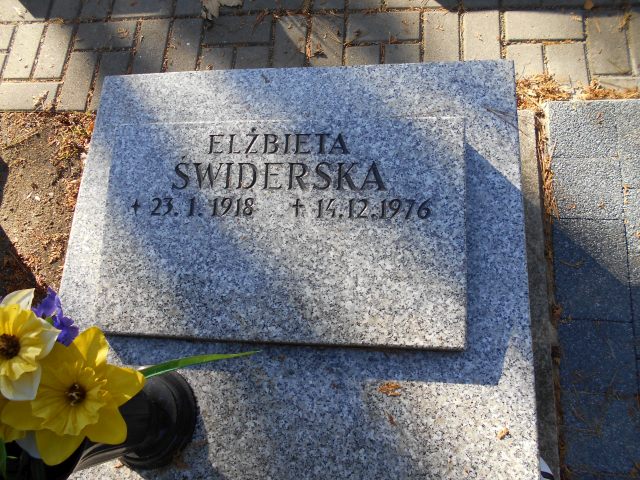 Elżbieta Świderska 1918 Katowice - Grobonet - Wyszukiwarka osób pochowanych