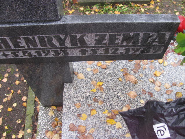 Henryk Żemła 1933 Katowice - Grobonet - Wyszukiwarka osób pochowanych