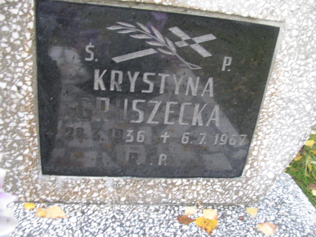 Krystyna Gruszecka 1936 Katowice - Grobonet - Wyszukiwarka osób pochowanych