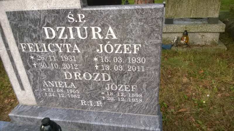 Aniela Drozd 1905 Katowice - Grobonet - Wyszukiwarka osób pochowanych