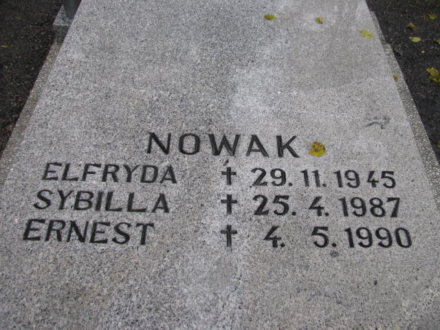 Sybilla Nowak Katowice - Grobonet - Wyszukiwarka osób pochowanych