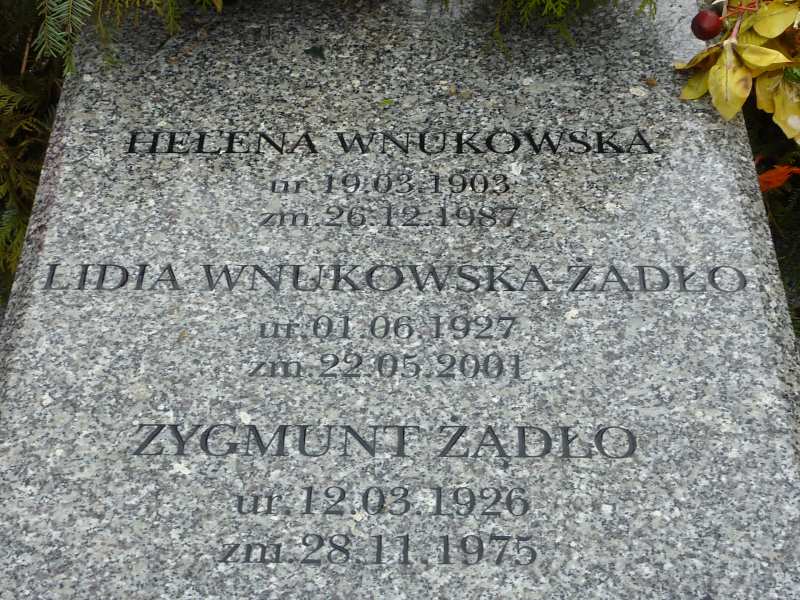 Helena Wnukowska 1903 Katowice - Grobonet - Wyszukiwarka osób pochowanych