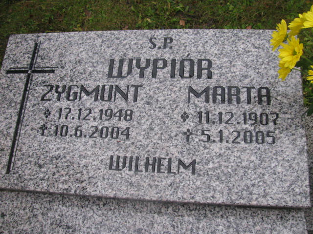 Marta Wypiór 1907 Katowice - Grobonet - Wyszukiwarka osób pochowanych