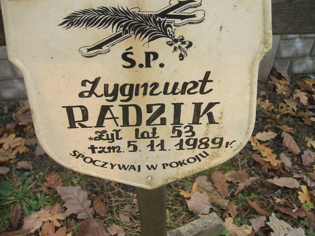 Zygmunt Radzik 1936 Katowice - Grobonet - Wyszukiwarka osób pochowanych