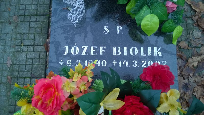 Józef Biolik 1940 Katowice - Grobonet - Wyszukiwarka osób pochowanych