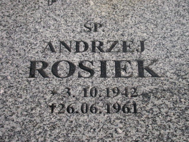Andrzej Rosiek 1942 Katowice - Grobonet - Wyszukiwarka osób pochowanych