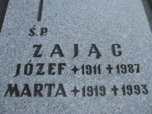 Marta Zając 1919 Katowice - Grobonet - Wyszukiwarka osób pochowanych