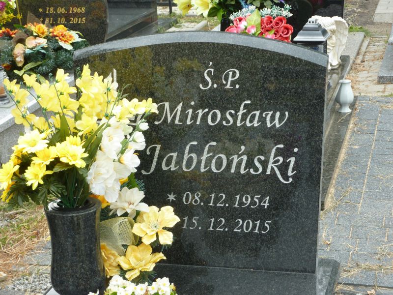 Mirosław Jabłoński 1954 Katowice - Grobonet - Wyszukiwarka osób pochowanych