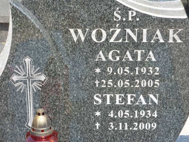 Agata Woźniak 1932 Katowice - Grobonet - Wyszukiwarka osób pochowanych