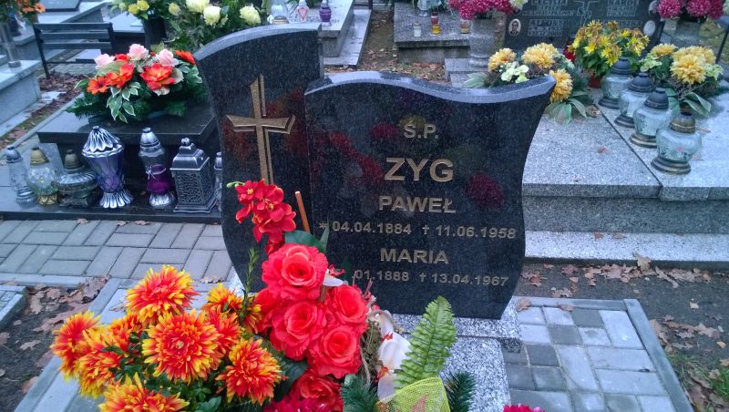 Paweł Zyg 1884 Katowice - Grobonet - Wyszukiwarka osób pochowanych