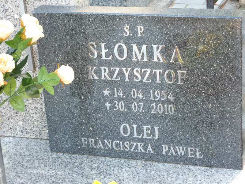 Krzysztof Słomka 1954 Katowice - Grobonet - Wyszukiwarka osób pochowanych