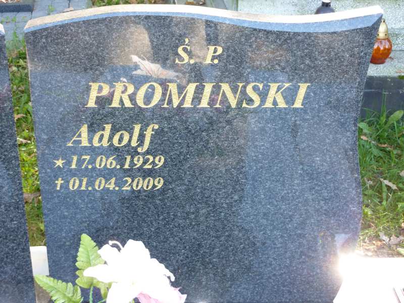 Adolf Prominski 1929 Katowice - Grobonet - Wyszukiwarka osób pochowanych
