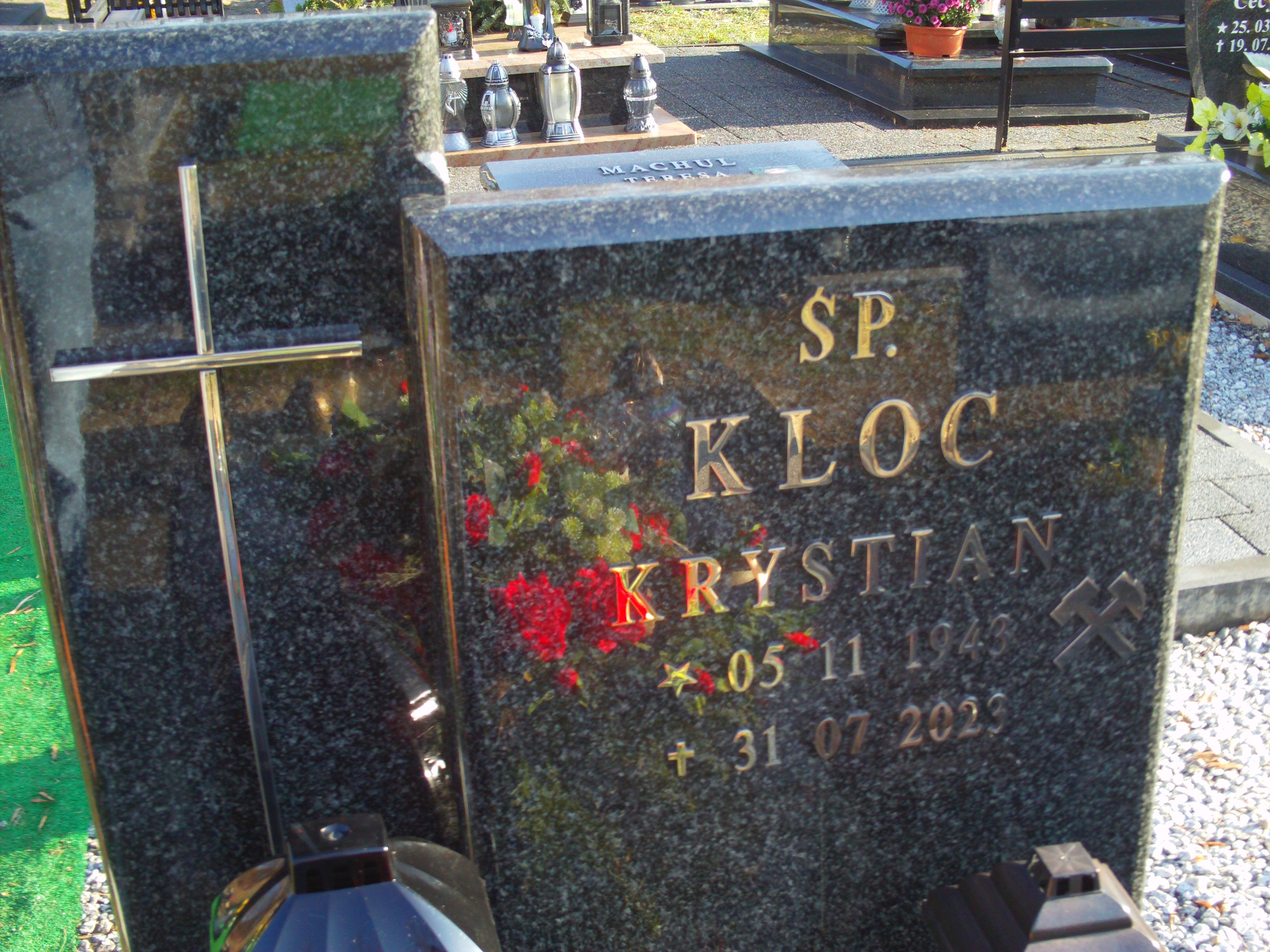 Grób Krystian  Kloc 