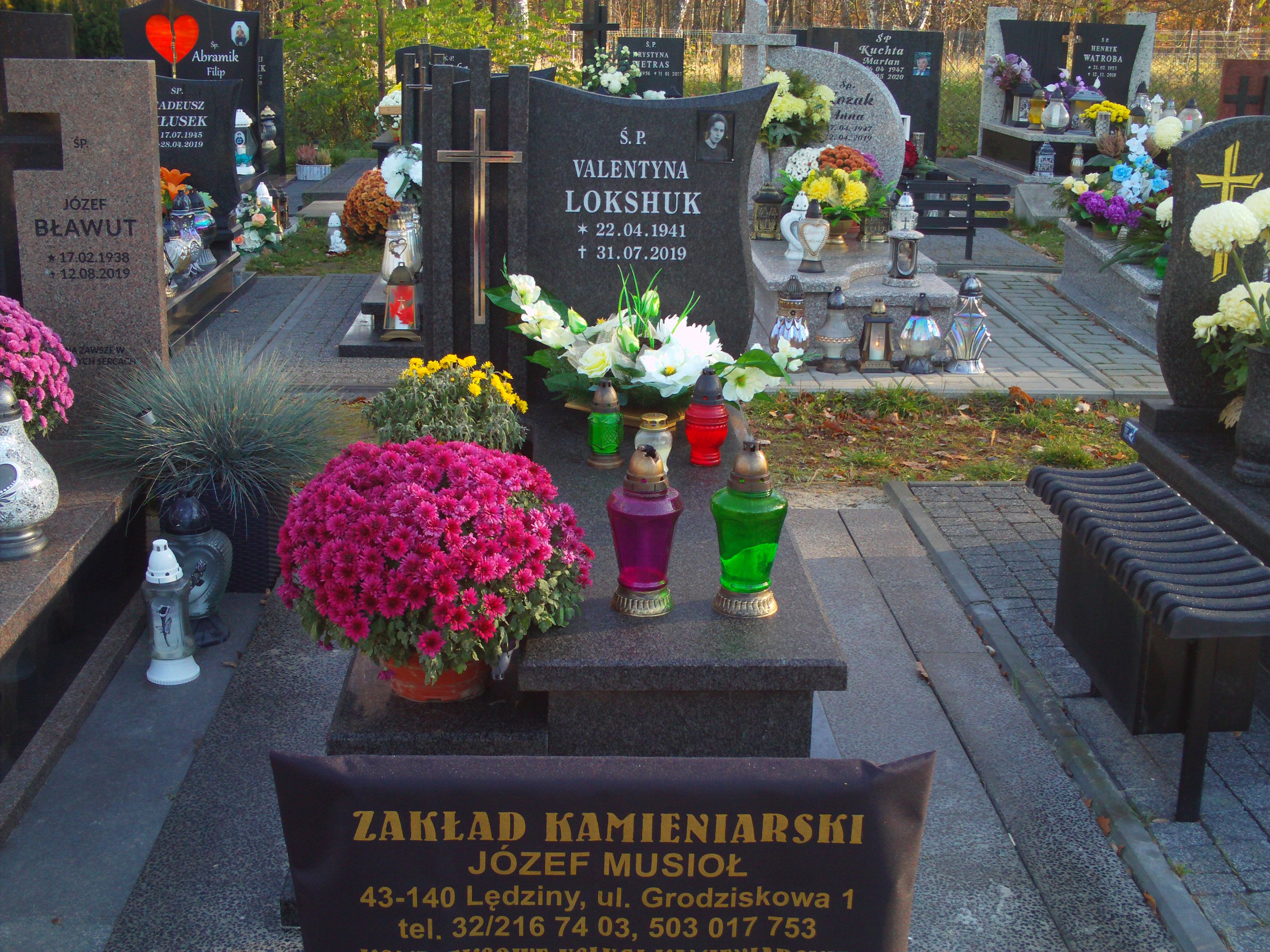 Grób Valentyna Lokshuk