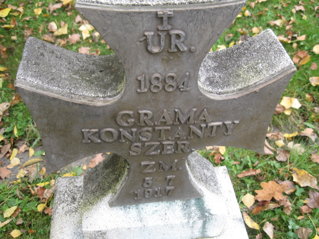 Konstanty Grams 1884 Katowice - Grobonet - Wyszukiwarka osób pochowanych