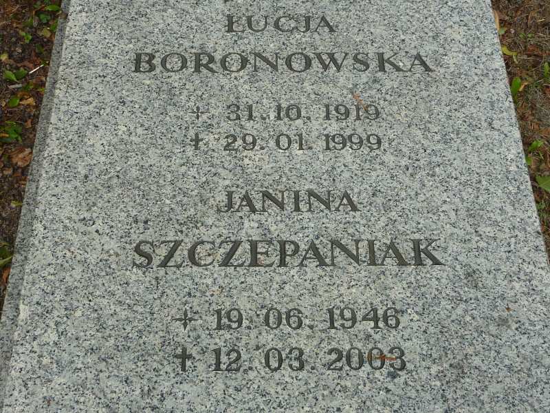 Łucja Boronowska 1919 Katowice - Grobonet - Wyszukiwarka osób pochowanych