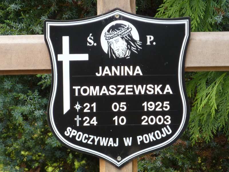 Janina Tomaszewska 1925 Katowice - Grobonet - Wyszukiwarka osób pochowanych