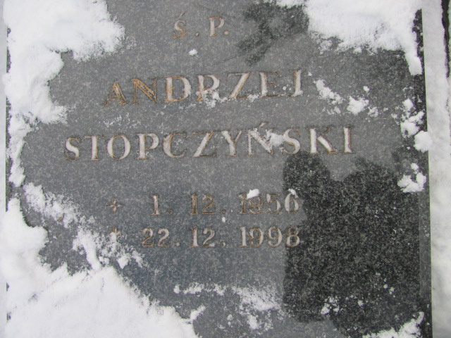 Andrzej Piotr Stopczyński 1956 Katowice - Grobonet - Wyszukiwarka osób pochowanych