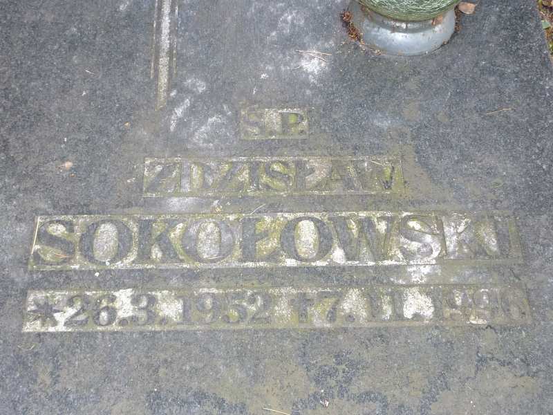 Zdzisław Sokołowski 1952 Katowice - Grobonet - Wyszukiwarka osób pochowanych
