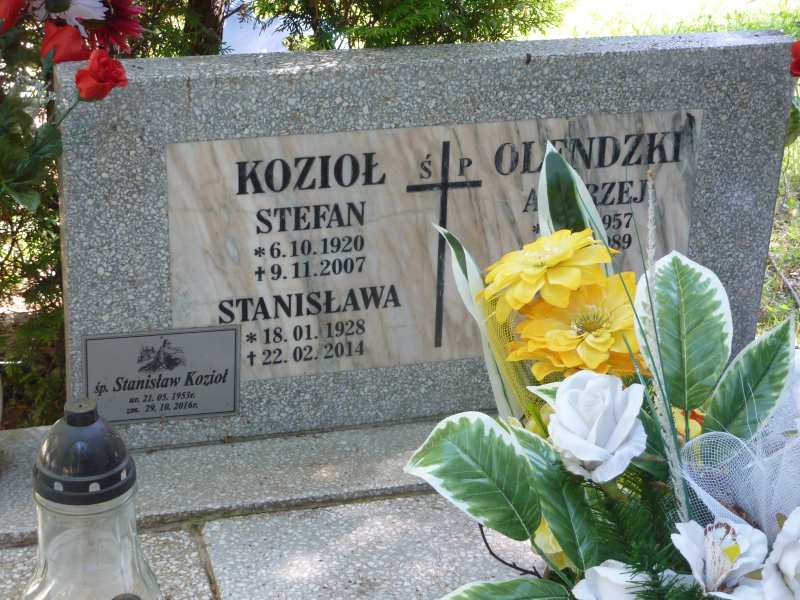 STANISŁAW BOLESŁAW Kozioł 1953 Katowice - Grobonet - Wyszukiwarka osób pochowanych