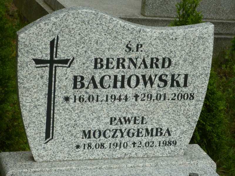 Bernard Bachowski 1944 Katowice - Grobonet - Wyszukiwarka osób pochowanych