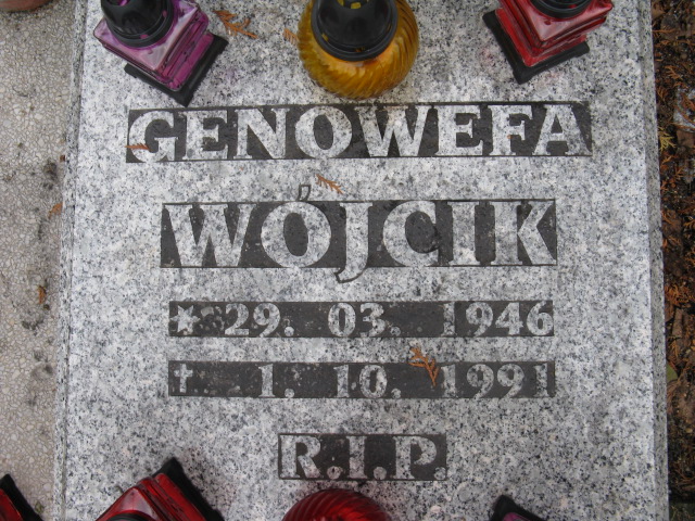 Genowefa Wójcik 1946 Katowice - Grobonet - Wyszukiwarka osób pochowanych