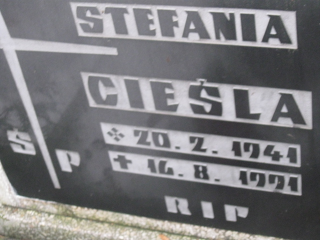 Stefania Cieśla 1941 Katowice - Grobonet - Wyszukiwarka osób pochowanych