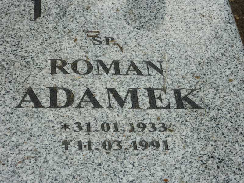 Roman Adamek 1933 Katowice - Grobonet - Wyszukiwarka osób pochowanych