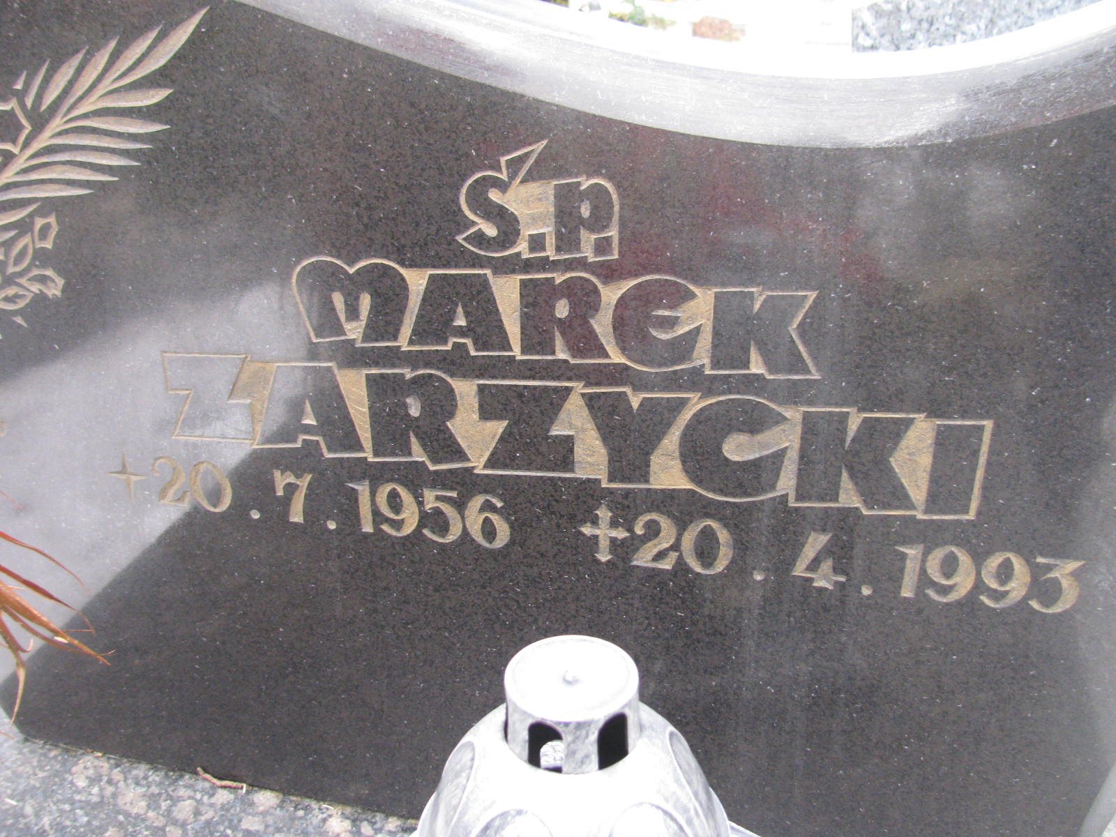 Marek Zarzycki 1956 Katowice - Grobonet - Wyszukiwarka osób pochowanych