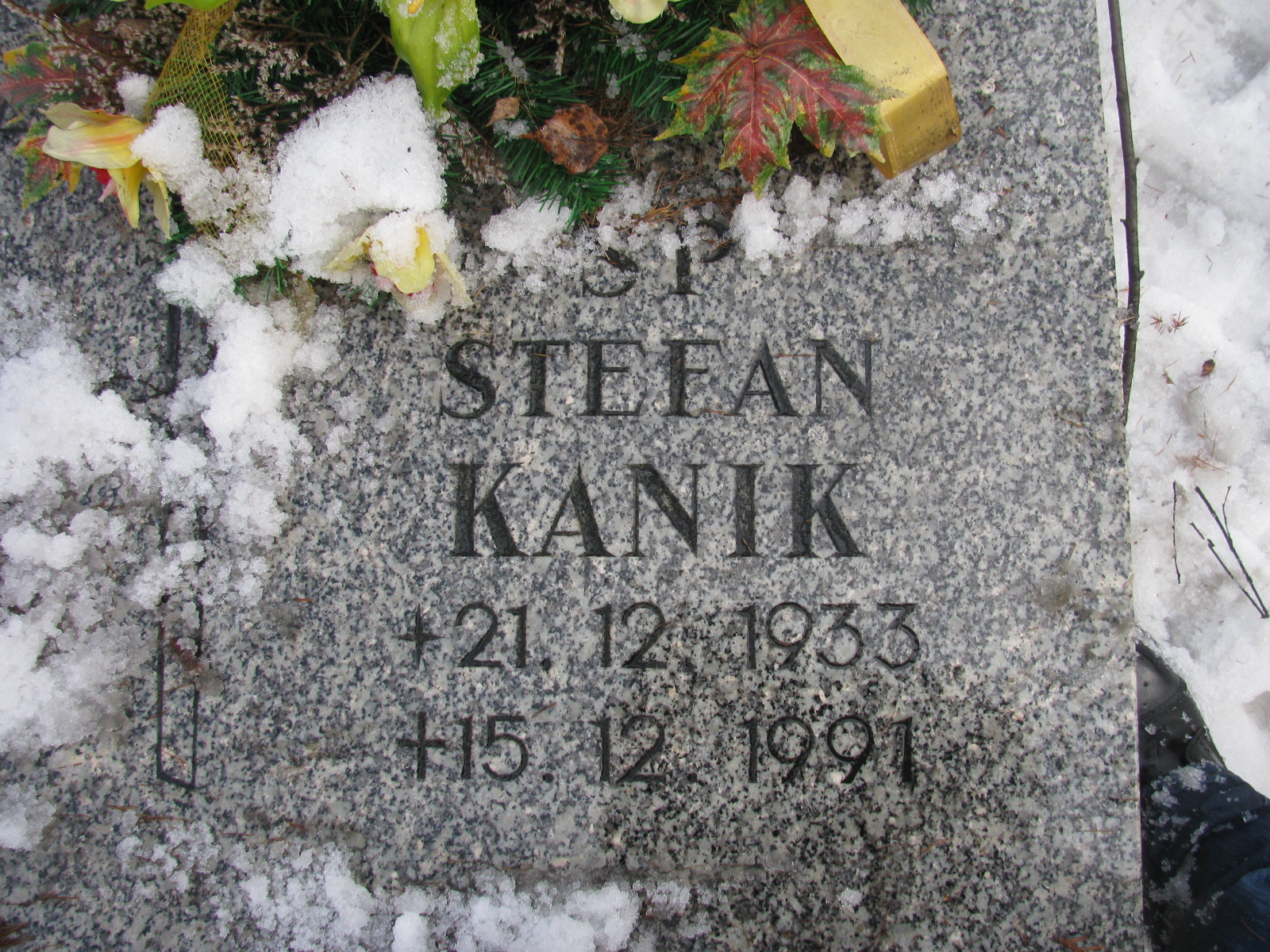 Stefan Kanik 1938 Katowice - Grobonet - Wyszukiwarka osób pochowanych