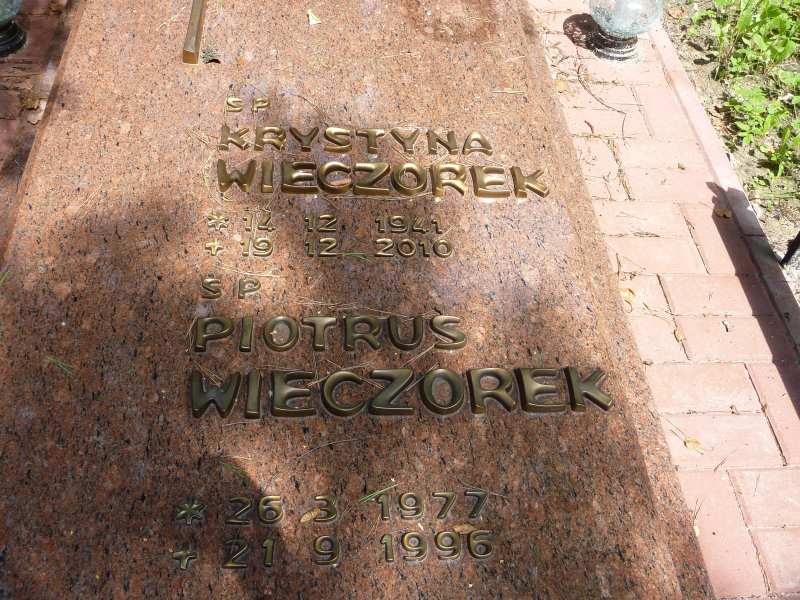 Piotr Wieczorek 1977 Katowice - Grobonet - Wyszukiwarka osób pochowanych