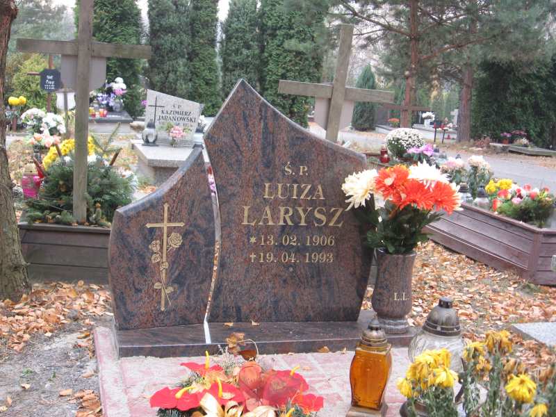 Luiza Larysz 1906 Katowice - Grobonet - Wyszukiwarka osób pochowanych