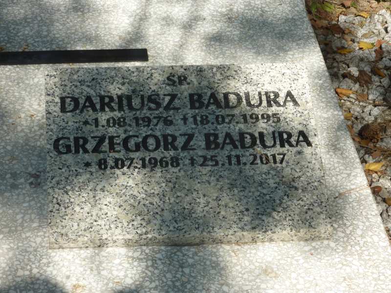Grzegorz Piotr Badura 1968 Katowice - Grobonet - Wyszukiwarka osób pochowanych