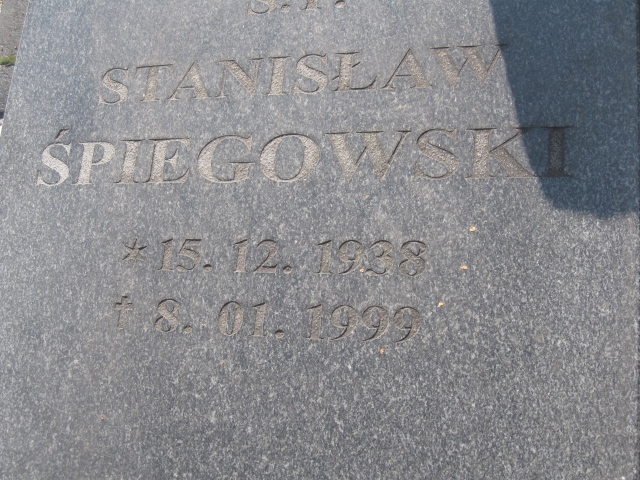 Stanisław Śpiegowski 1938 Katowice - Grobonet - Wyszukiwarka osób pochowanych
