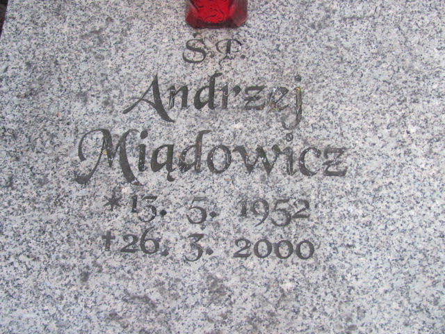Andrzej Miądowicz 1952 Katowice - Grobonet - Wyszukiwarka osób pochowanych