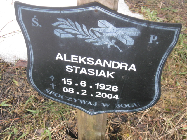 Aleksandra Stasiak 1928 Katowice - Grobonet - Wyszukiwarka osób pochowanych