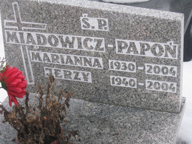 Jerzy Miądowicz Papoń 1940 Katowice - Grobonet - Wyszukiwarka osób pochowanych