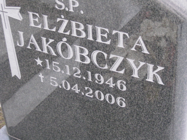 Elżbieta Jakóbczyk 1946 Katowice - Grobonet - Wyszukiwarka osób pochowanych