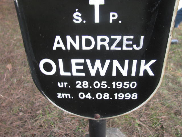 Andrzej Olejnik 1952 Katowice - Grobonet - Wyszukiwarka osób pochowanych