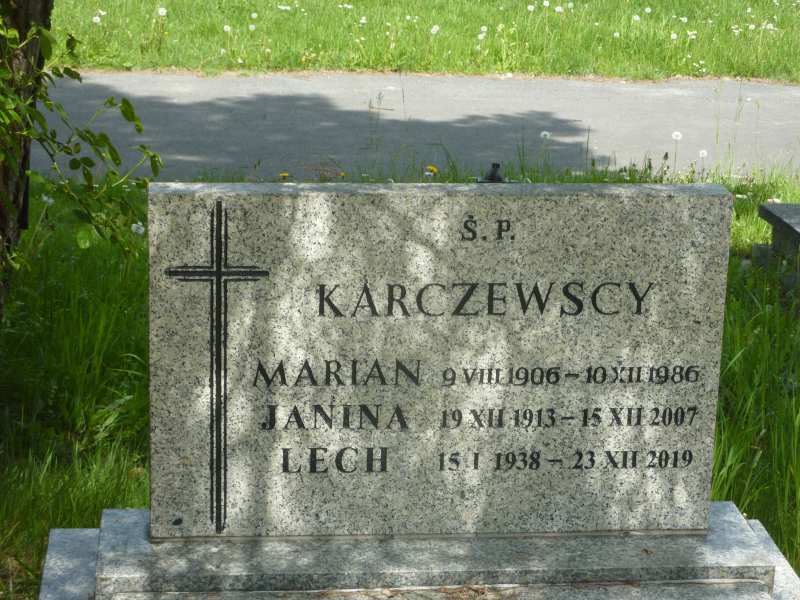 Janina Karczewska 1913 Katowice - Grobonet - Wyszukiwarka osób pochowanych