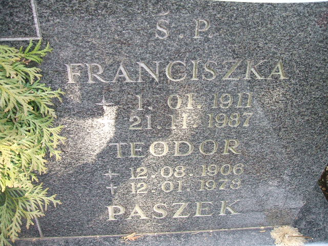 Franciszka Paszek 1911 Katowice - Grobonet - Wyszukiwarka osób pochowanych