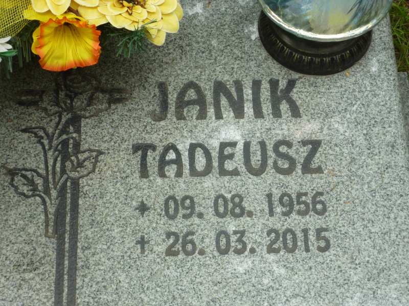 Tadeusz Janik 1956 Katowice - Grobonet - Wyszukiwarka osób pochowanych