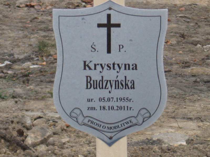 Krystyna Budzyńska 1955 Katowice - Grobonet - Wyszukiwarka osób pochowanych