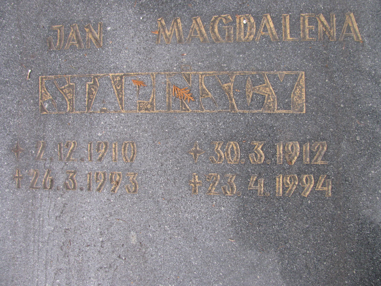 Jan Stapiński 1910 Katowice - Grobonet - Wyszukiwarka osób pochowanych